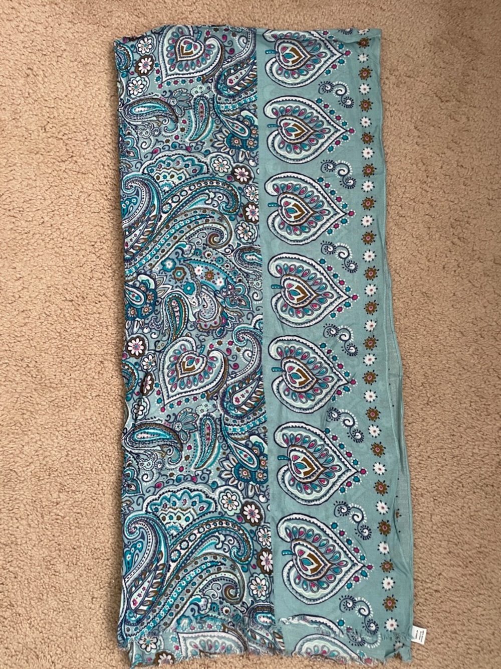 Vera Bradley Fringe Scarf in Daisy Dot Paisley
